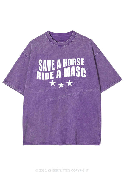 Ride A Masc Pride Y2K Shirts Washed Tee Cherrykitten