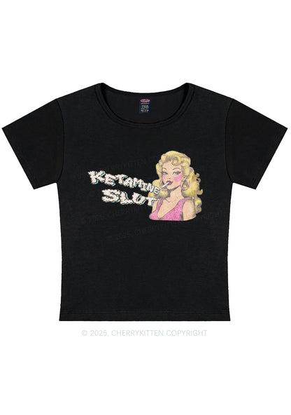 K Slxt Y2K Baby Tee Cherrykitten