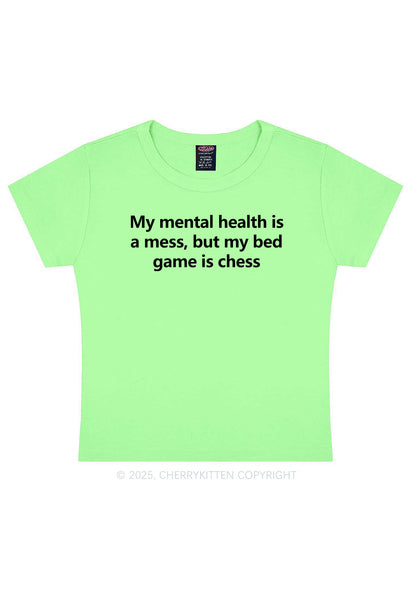 My Mental Health Is Mess Y2K Baby Tee Cherrykitten