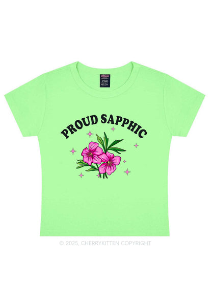 Proud Sapphic Y2K Baby Tee Cherrykitten
