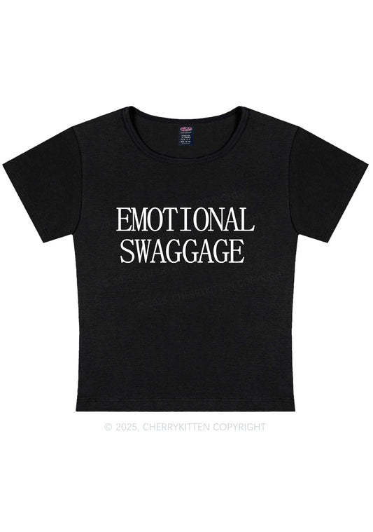 Emotional Swaggage Y2K Baby Tee Cherrykitten
