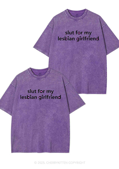 Slxt For My Lesbian GF Y2K Valentine's Day Washed Tee Cherrykitten