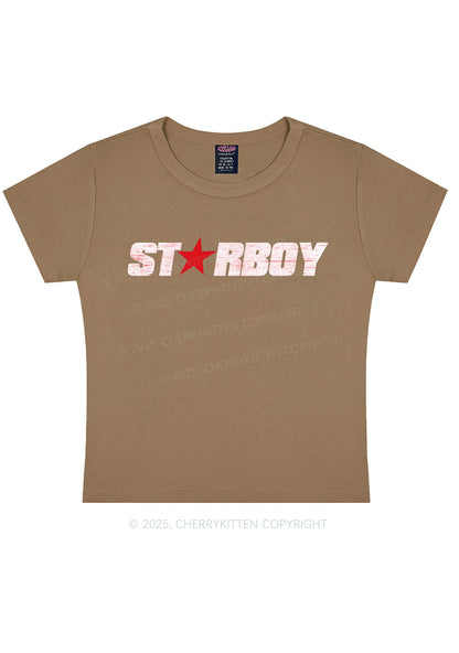 Red Starboy Y2K Baby Tee Cherrykitten