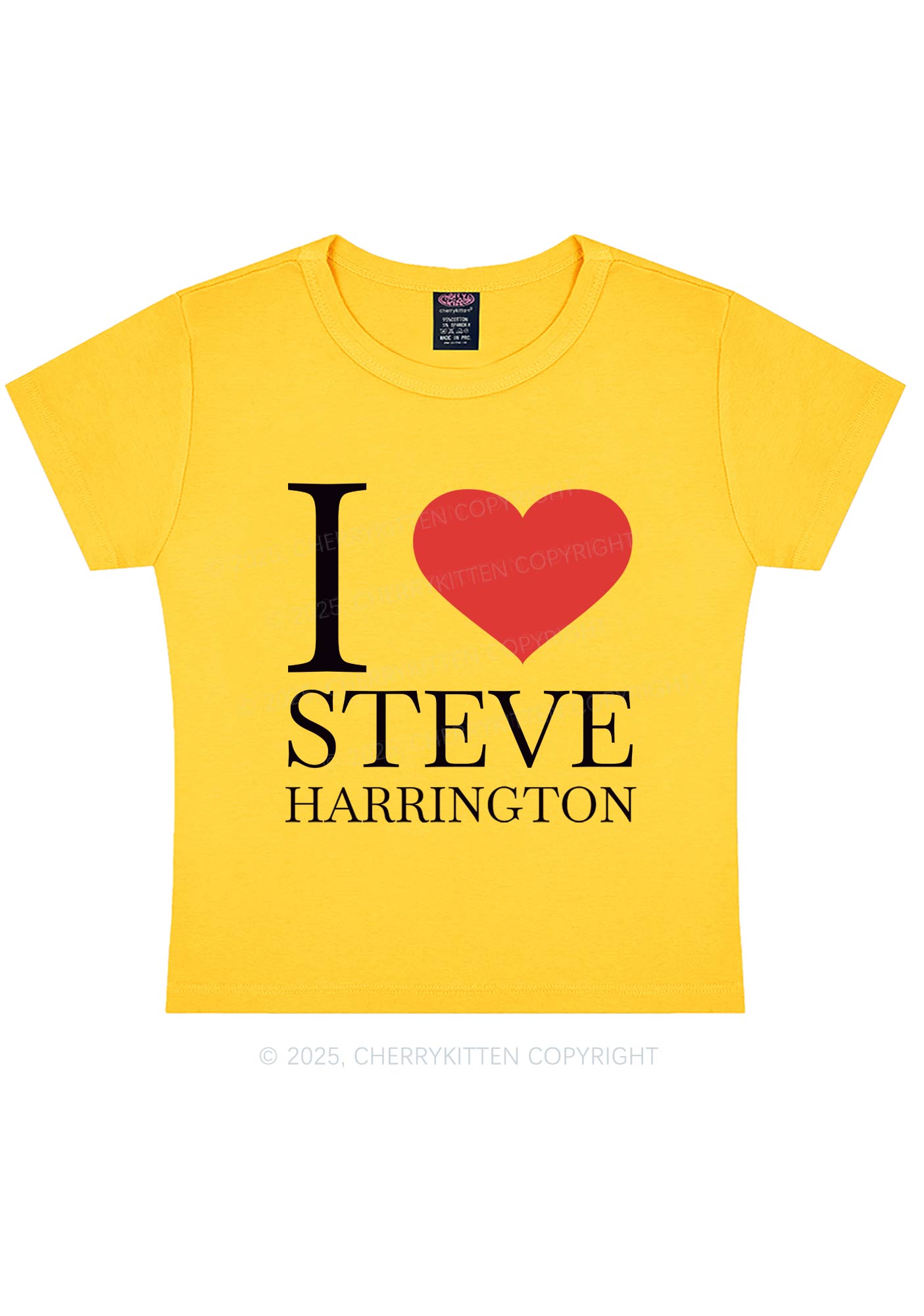 I Love SH Y2K Baby Tee Cherrykitten