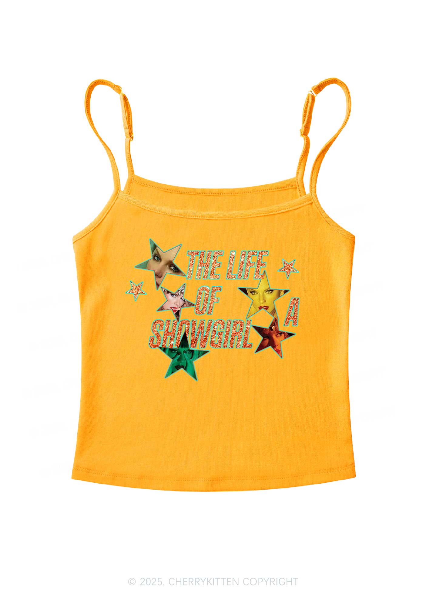 Star TS Photo Y2K Spaghetti Strap Cami Cherrykitten