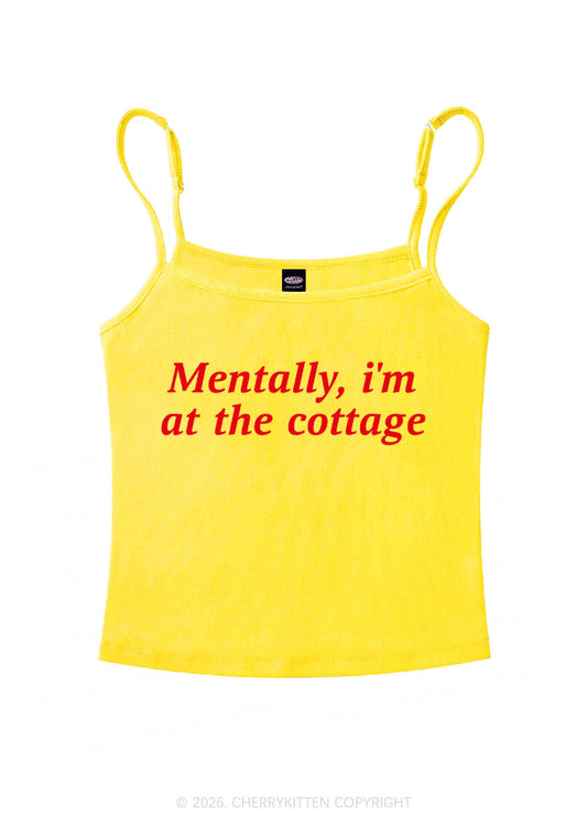 Mentally Im At The Cottage HR Y2K Spaghetti Strap Cami Cherrykitten