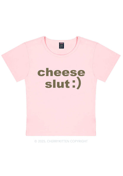 Cheese Slxt Y2K Baby Tee Cherrykitten