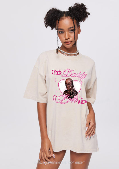 Daddy I Love VN Y2K Shirts Washed Tee Cherrykitten