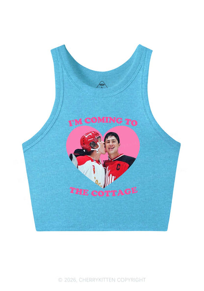 Coming To Cottage HR Y2K Crop Tank Top Cherrykitten