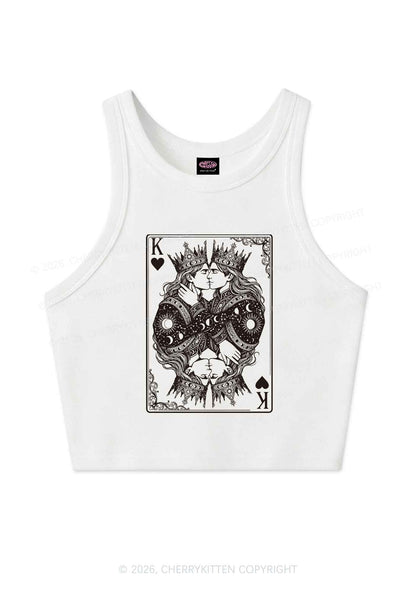 Kings Kissing Pride Y2K Crop Tank Top Cherrykitten