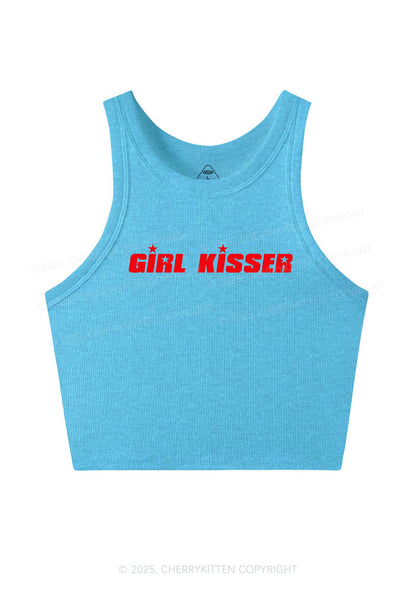 Girl Kisser Star Y2K Crop Tank Top Cherrykitten