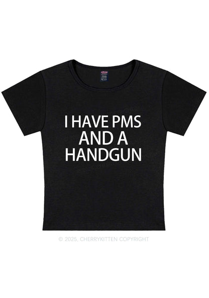 I Have Pms Y2K Baby Tee Cherrykitten