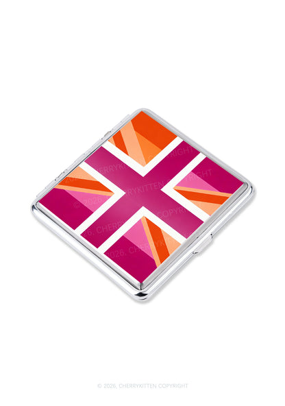 Lesbian Cross Flag Pride Y2K Cigarette Case Cherrykitten