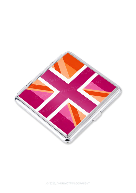 Lesbian Cross Flag Pride Y2K Cigarette Case Cherrykitten