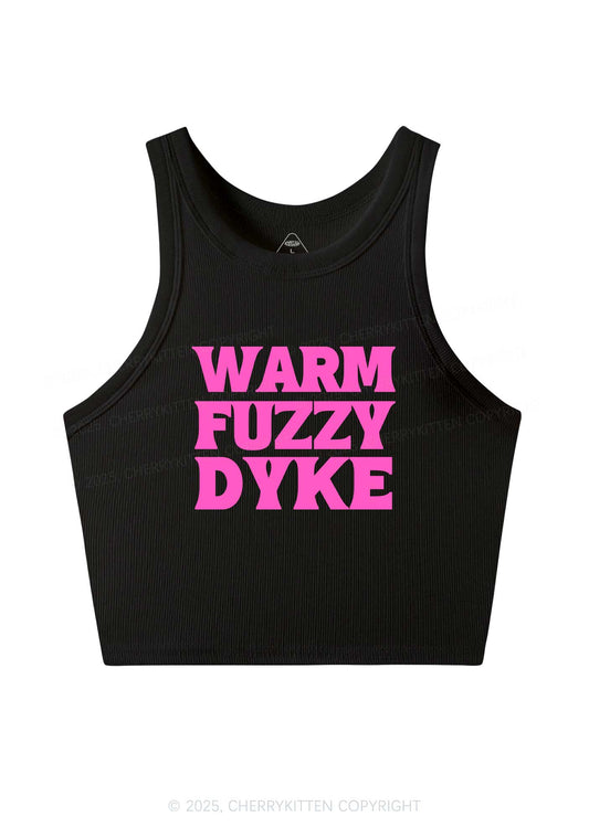 Warm Fuzzy Dyke Y2K Crop Tank Top Cherrykitten