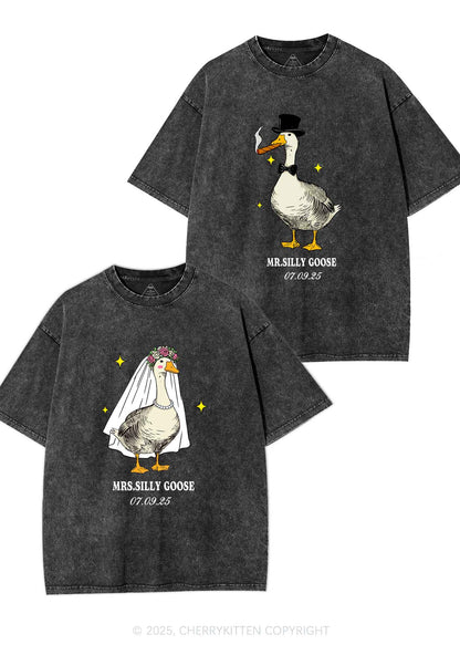 Mr Silly Goose Y2K Valentine's Day Washed Tee Cherrykitten