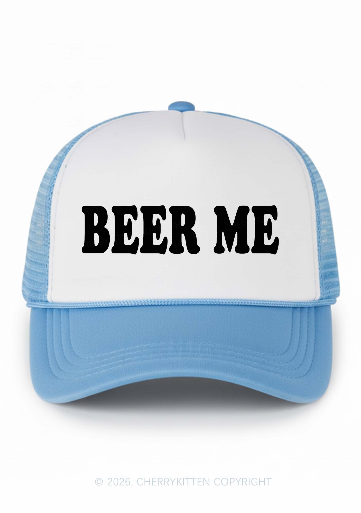 Beer Me Y2K Colorblock Trucker Hat Cherrykitten