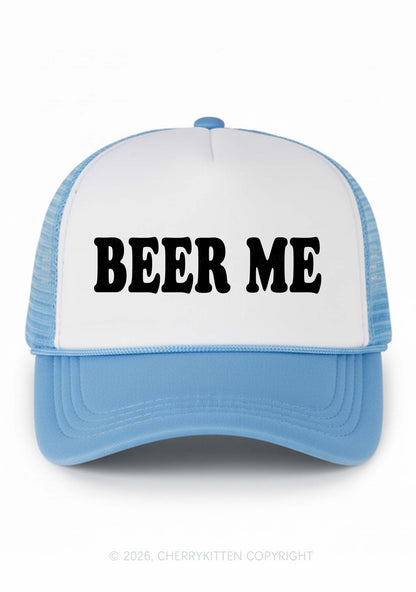 Beer Me Y2K Colorblock Trucker Hat Cherrykitten