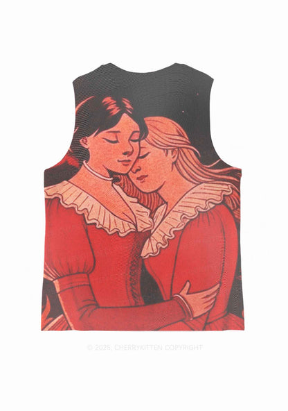 Lover Girls Pride Y2K Mesh Muscle Tank Cherrykitten