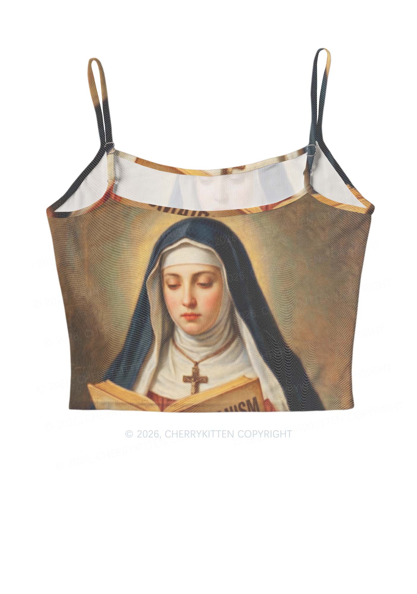 Lesbianism Nun Pride Y2K Mesh Cami Tank Cherrykitten
