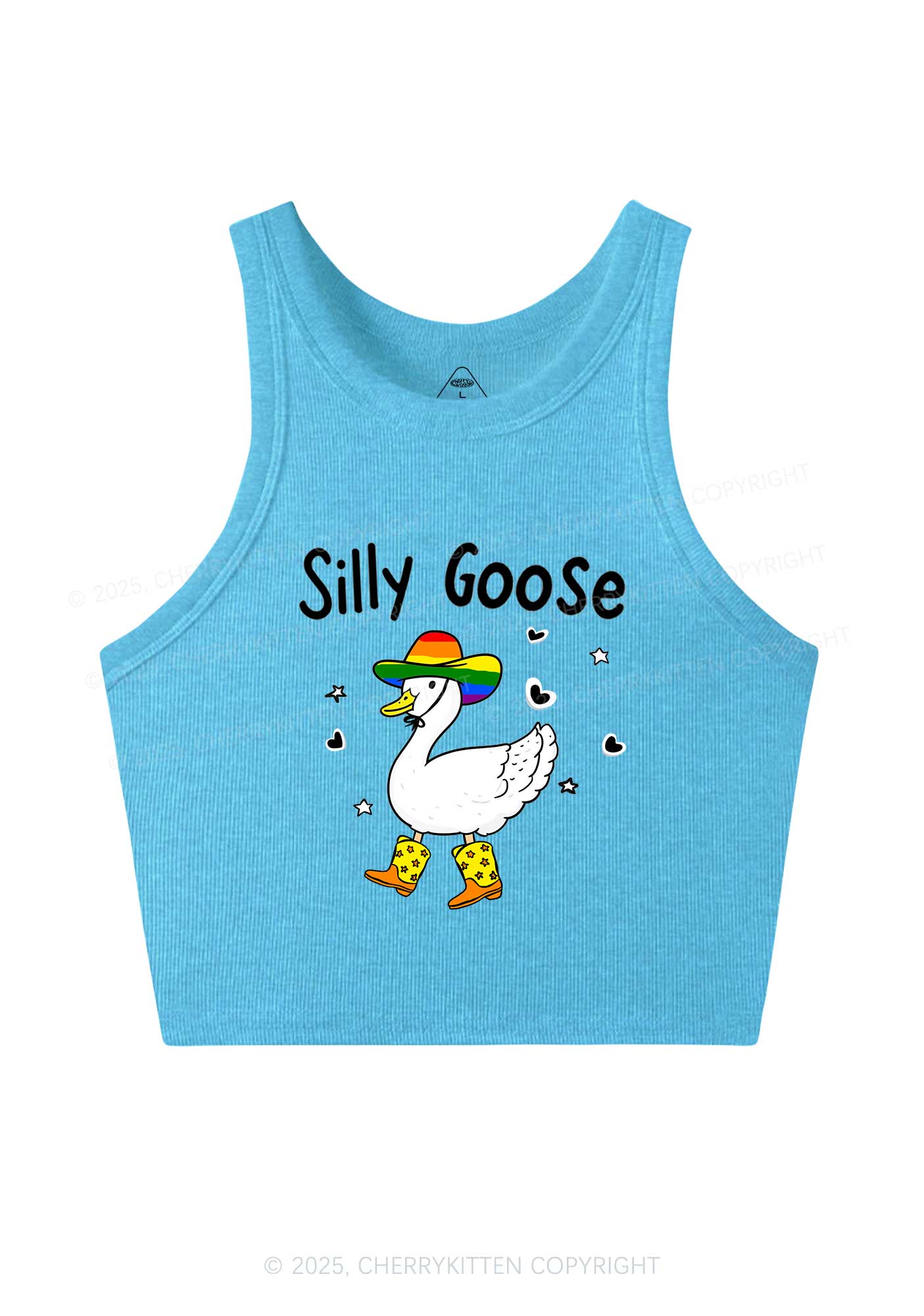 Silly Goose Pride Y2K Crop Tank Top Cherrykitten