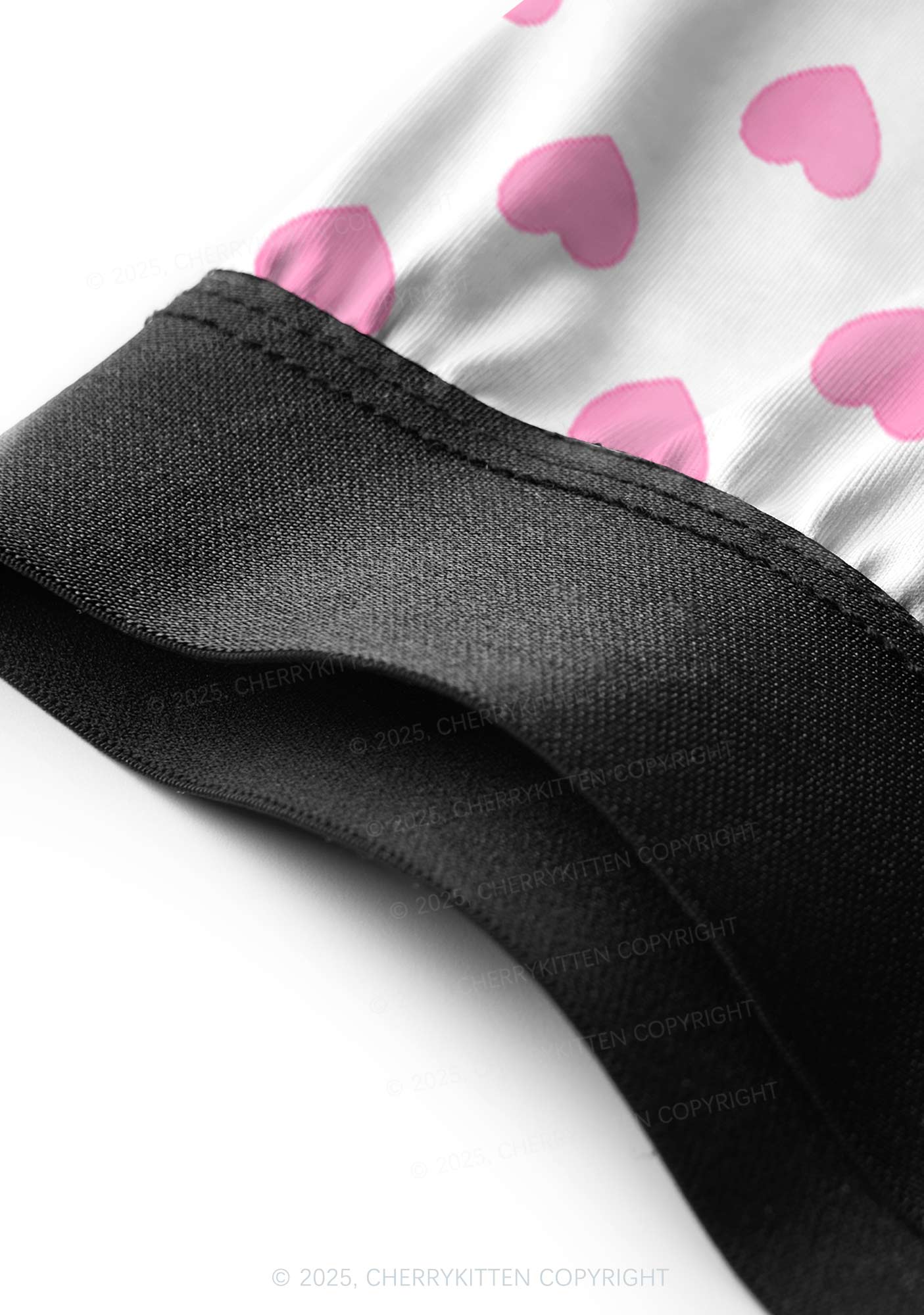 Plain Pink Heart Valentine's Day Y2K Print Couples Boxer Thong Set Cherrykitten