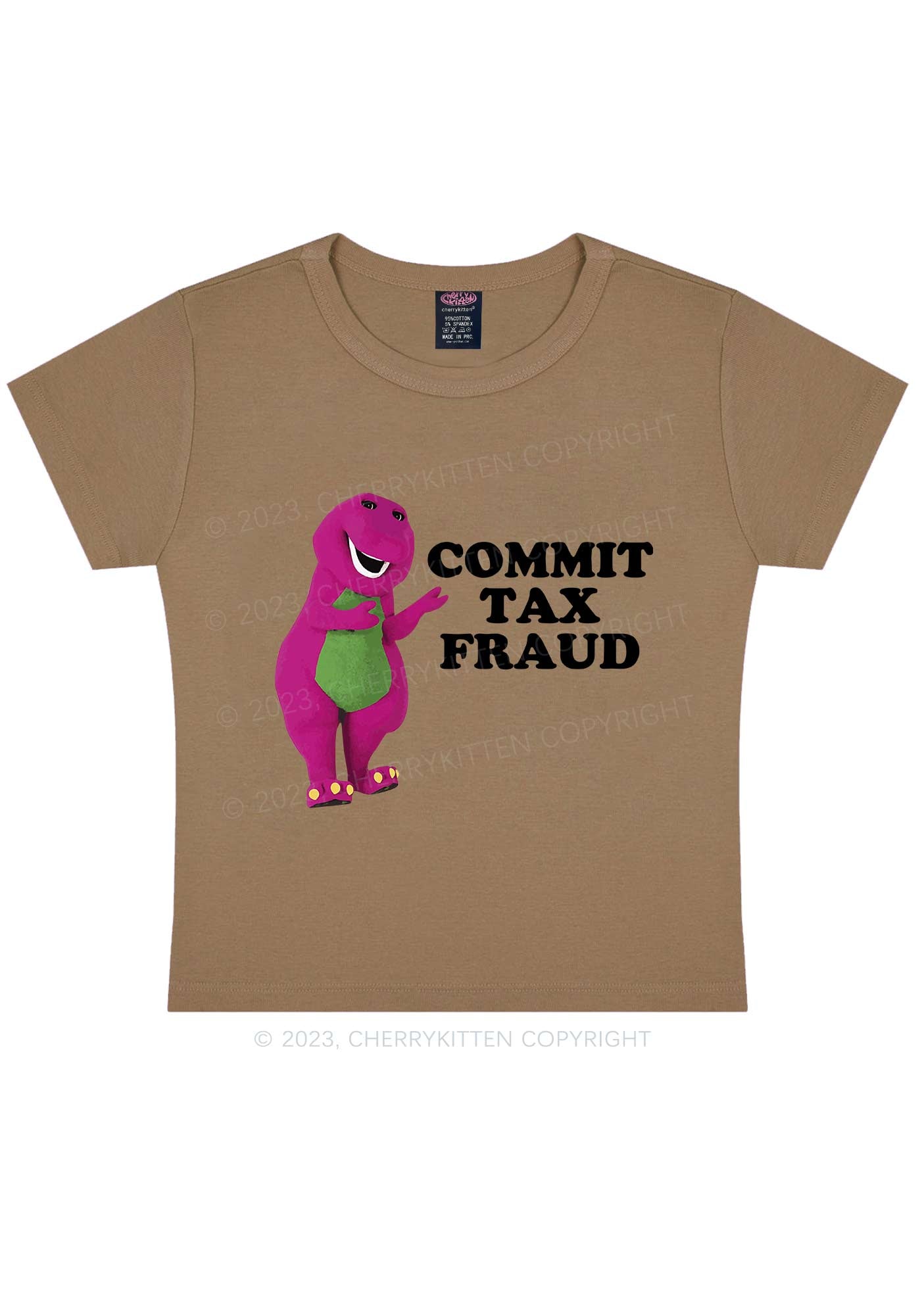 Commit Tax Fraud Y2K Baby Tee