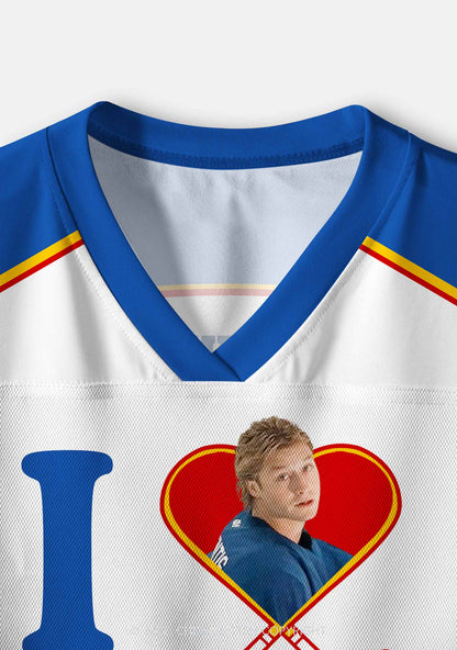 I Love Hockey Boy GG Y2K Crop Sport Jersey Shirts Cherrykitten
