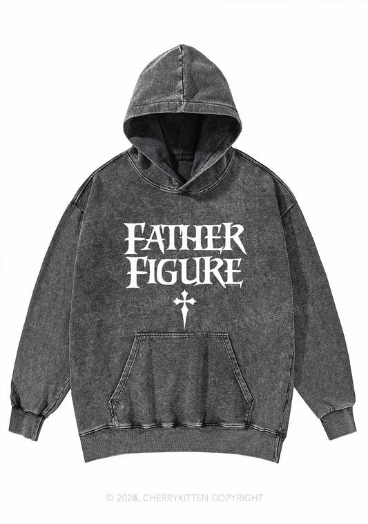 Halloween Father Figure Y2K Washed Hoodie Cherrykitten