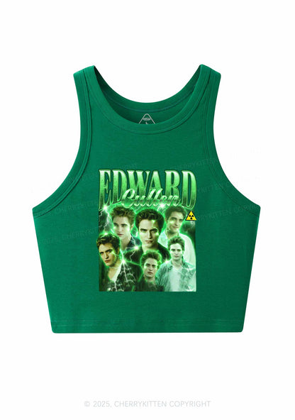 EC Green Lightning Y2K Crop Tank Top Cherrykitten