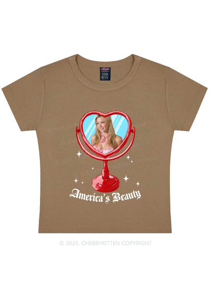 Custom Mirror Beauty Y2K Baby Tee Cherrykitten