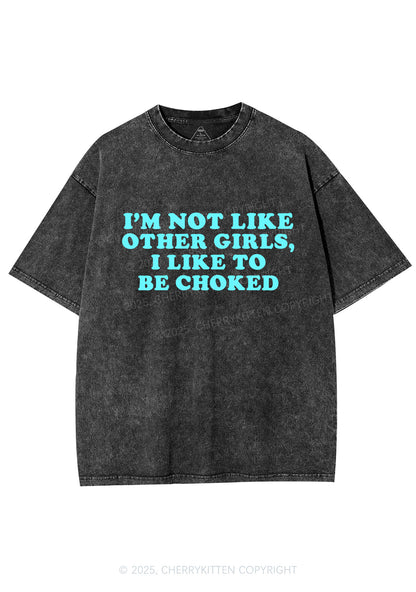 I Like To Be Choked Y2K Shirts Washed Tee Cherrykitten