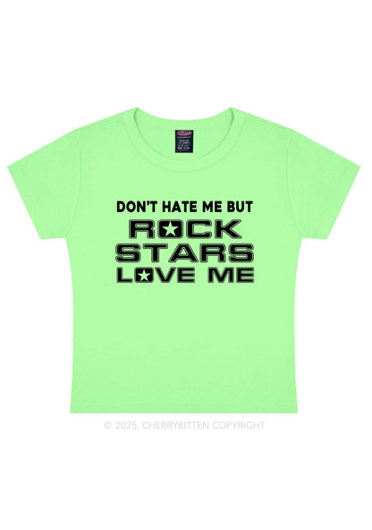 Rock Stars Love Me Y2K Baby Tee Cherrykitten