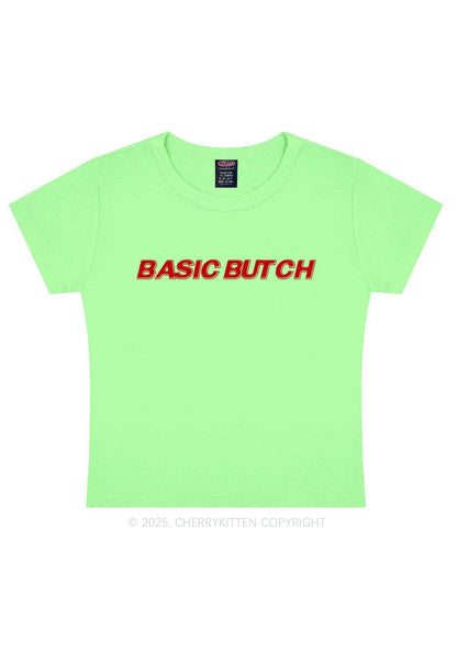 Basic Butch Y2K Baby Tee Cherrykitten