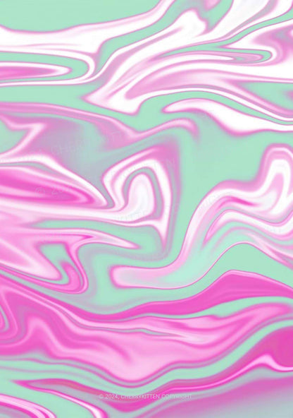 Fluid Waves Y2K Print Bikini Set Cherrykitten