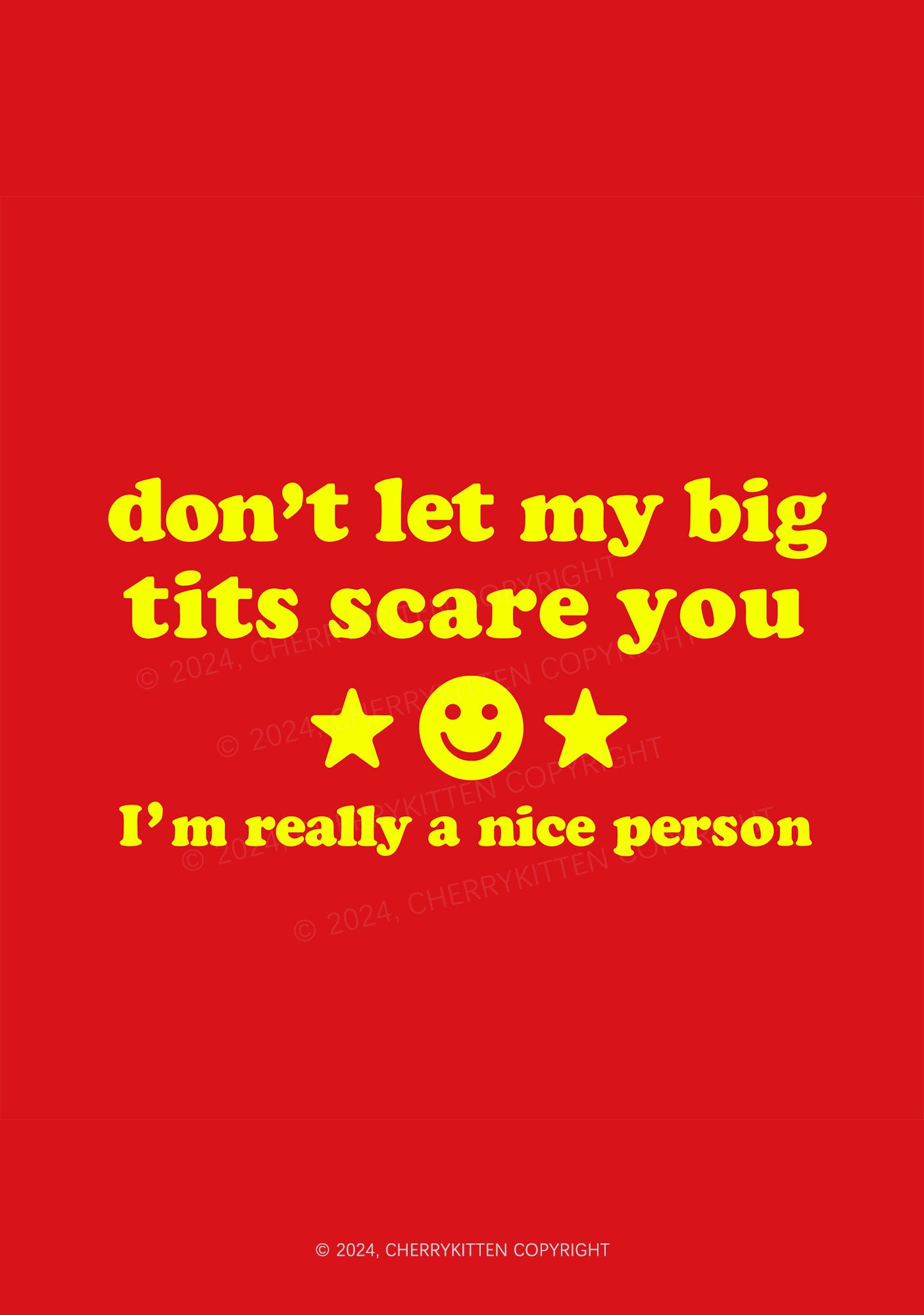 Don't Let My Big Txts Scare You 1Pc Y2K Pin Badge Cherrykitten