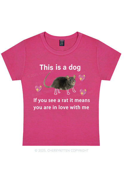 If You See Rat Y2K Baby Tee Cherrykitten