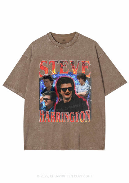 SH Red Blaze Y2K Shirts Washed Tee Cherrykitten