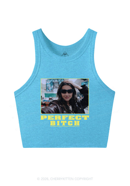 Custom Perfect Bxxch Y2K Crop Tank Top Cherrykitten