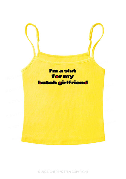 Slxt For Butch Girlfriend Pride Y2K Spaghetti Strap Cami Cherrykitten