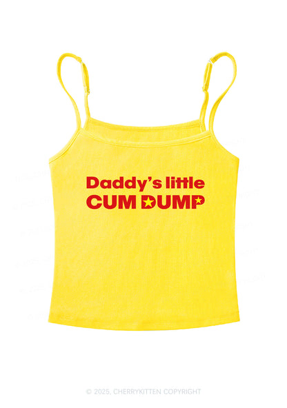 Daddys Little Cum Dump Y2K Spaghetti Strap Cami Cherrykitten