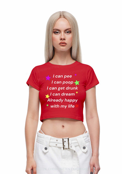 Already Happy Life Y2K Baby Tee Cherrykitten