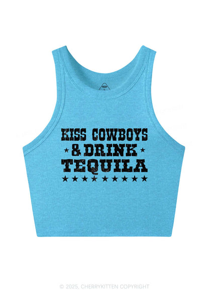 Kiss Cowboys Y2K Crop Tank Top Cherrykitten