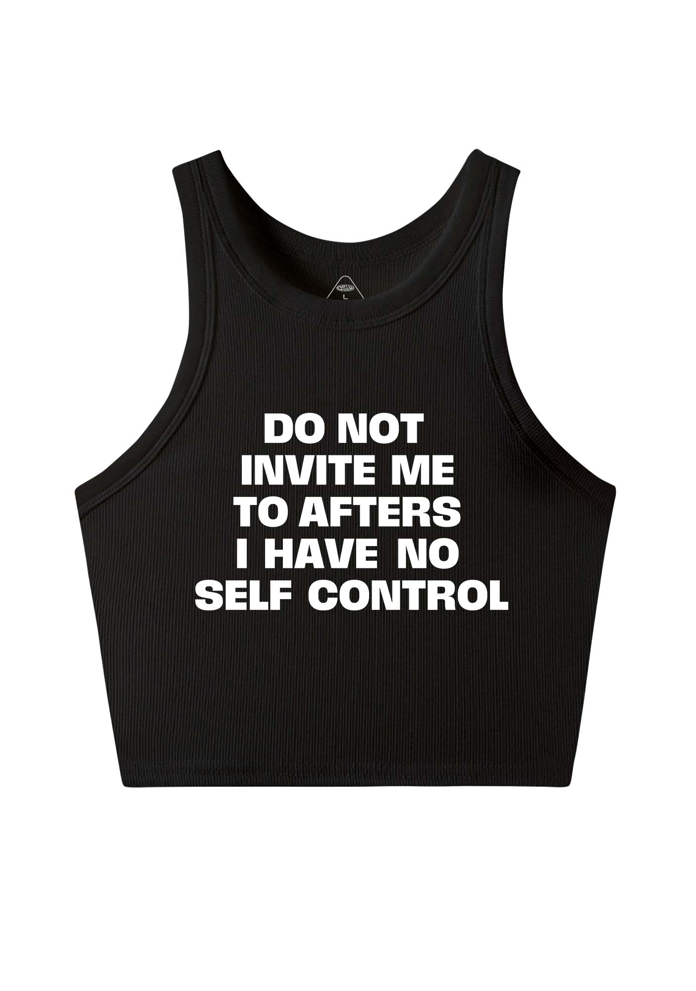 Do Not Invite Me To Afters Y2K Crop Tank Top Cherrykitten