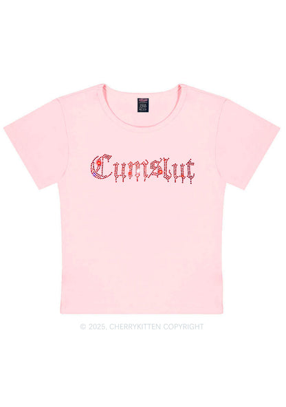Rhinestone Cxmslxt Y2K Baby Tee Cherrykitten