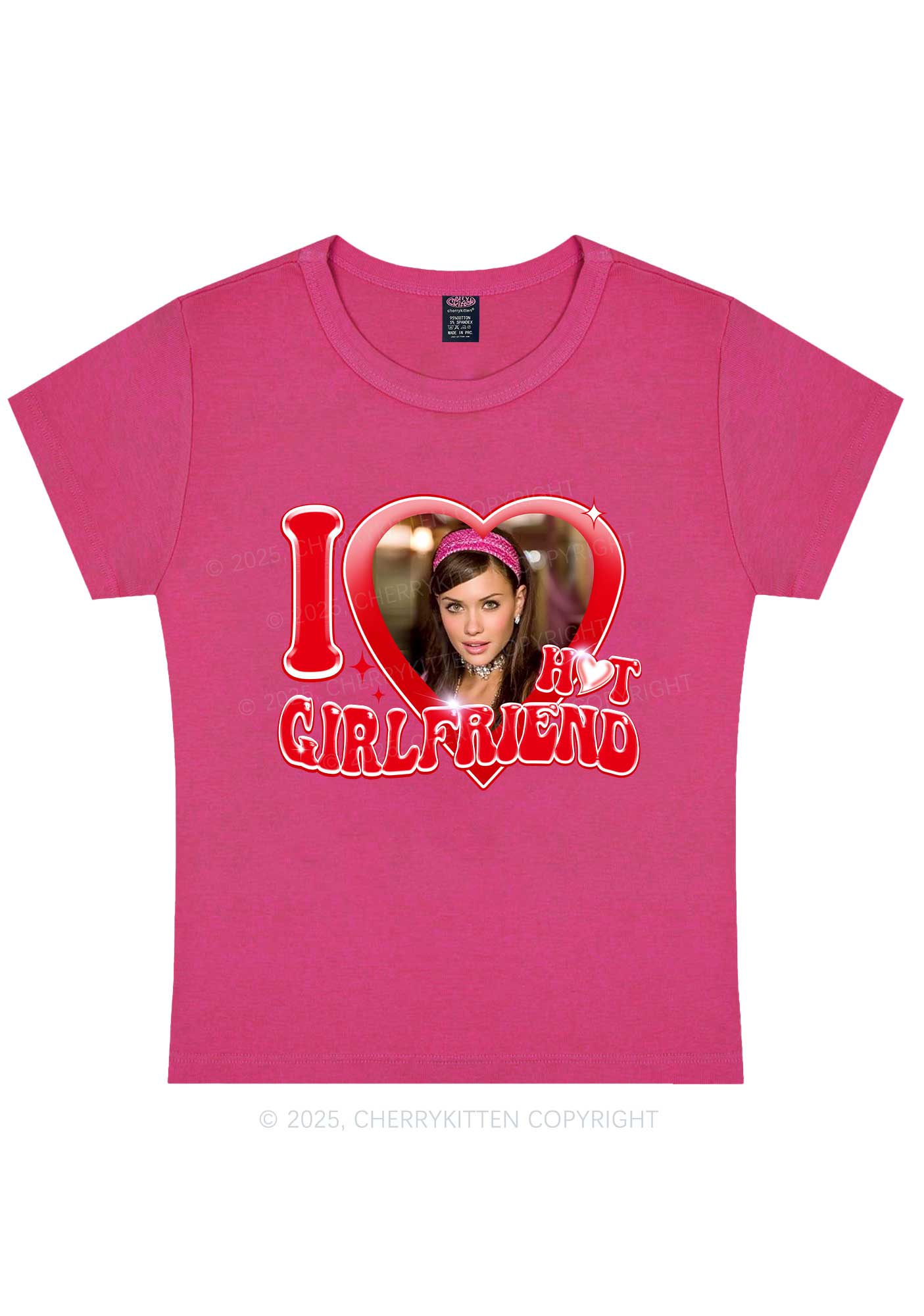 Custom I Love My Hot Girlfriend Y2K Baby Tee Cherrykitten