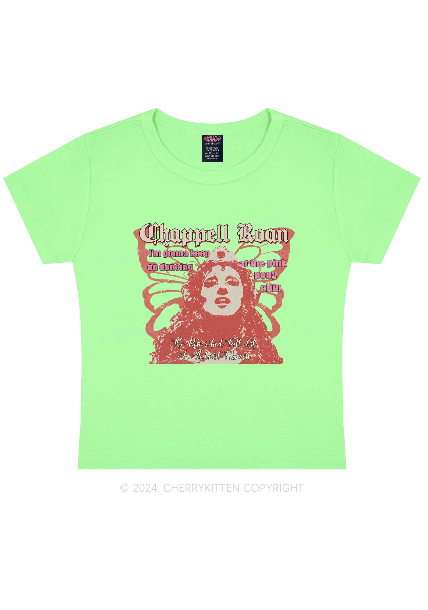 Princess Rise And Fall Y2K Baby Tee Cherrykitten