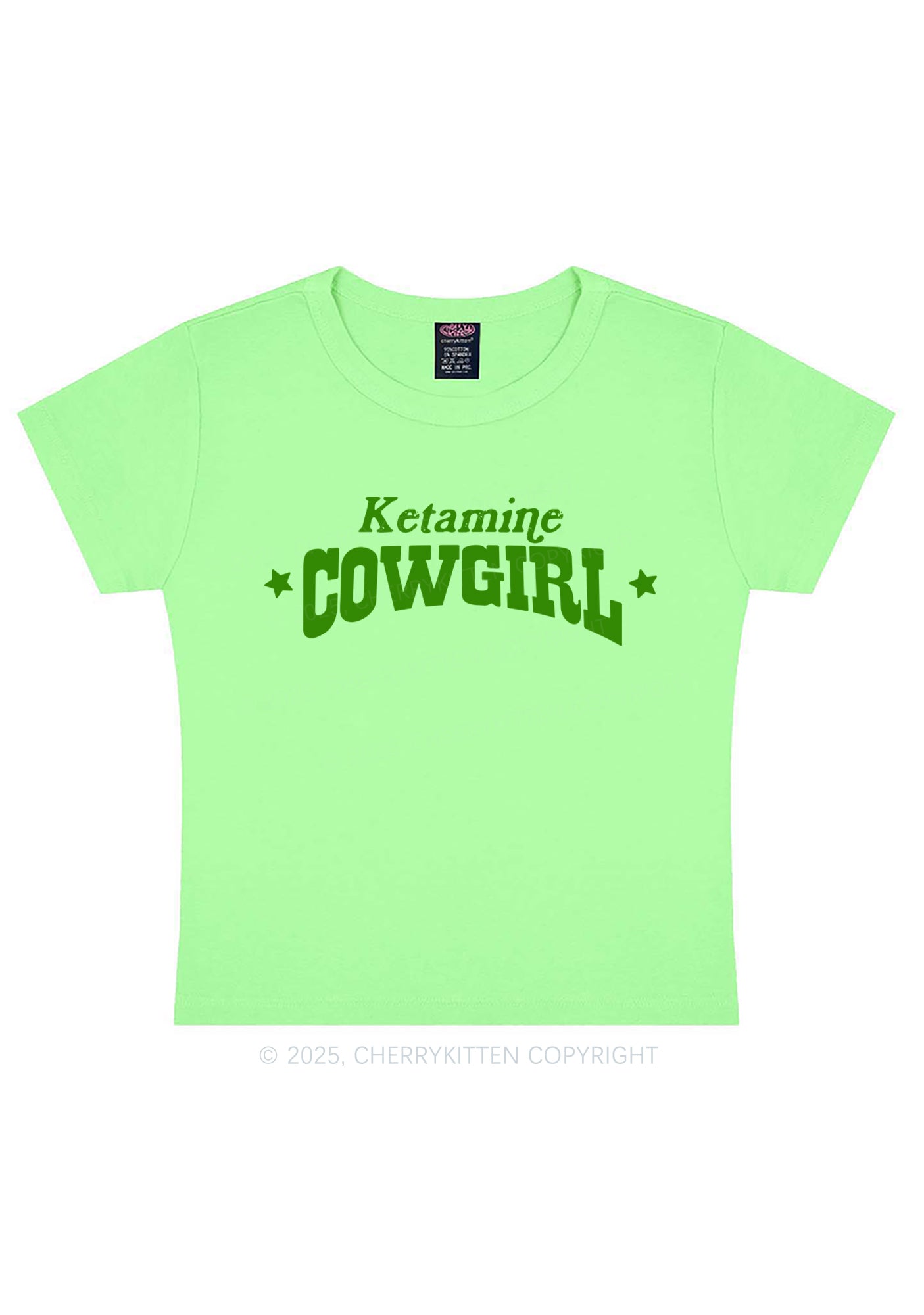 K Star Cowgirl Y2K Baby Tee Cherrykitten