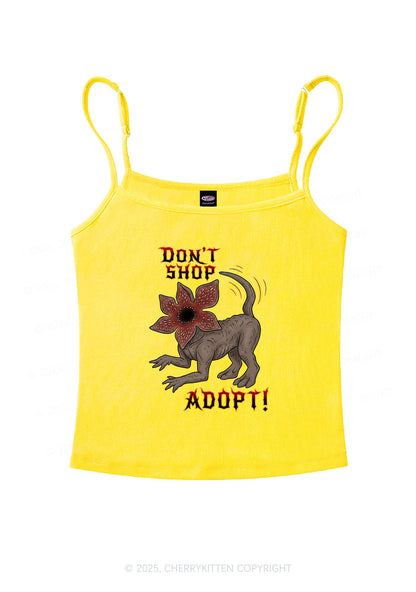 Dont Shop Adopt Y2K Spaghetti Strap Cami Cherrykitten