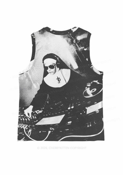 DJ Nun Y2K Mesh Muscle Tank Cherrykitten